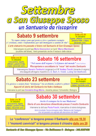SETTEMBRE A SAN GIUSEPPE